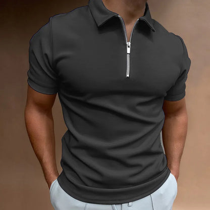 Zipper Polo Shirt