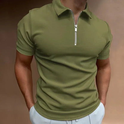Zipper Polo Shirt